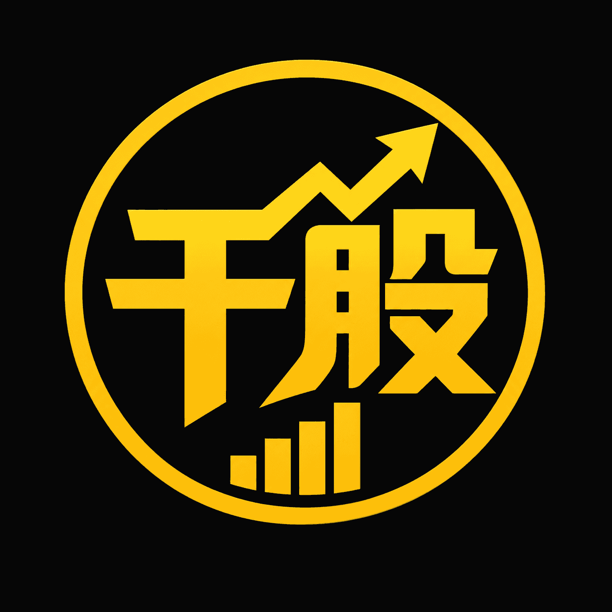 干股 GANGU 金色标志